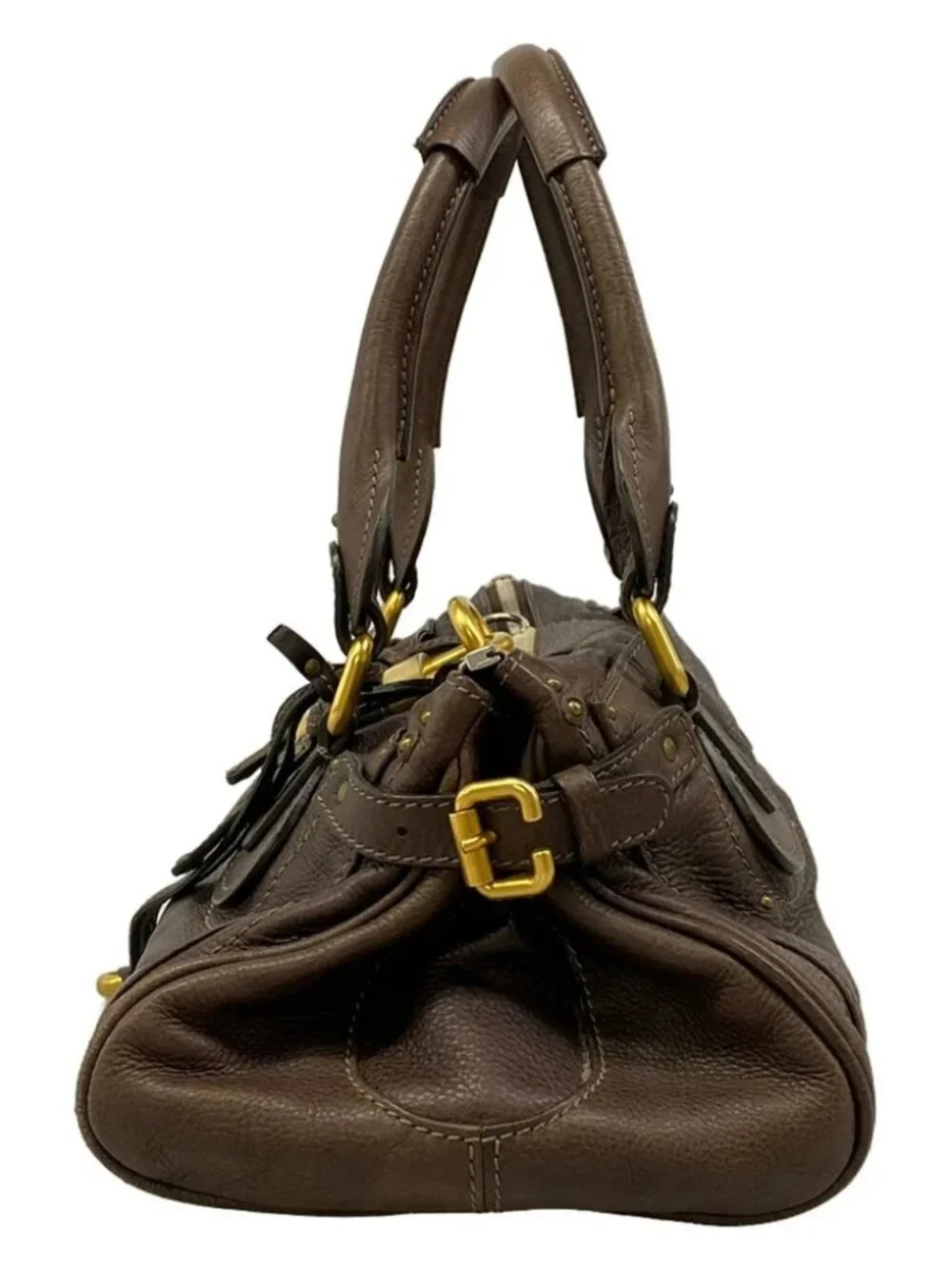 Chloe Paddington Dark Brown Leather Handbag